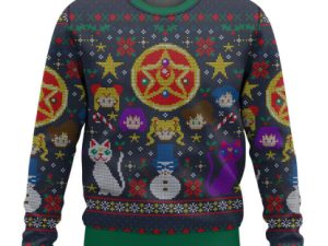 Sailor Moon Ugly Christmas Sweater Unisex - Image 1