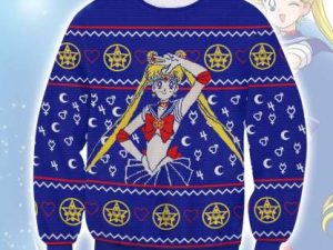 Sailor Moon Ugly Christmas Sweater Xmas Gift Holiday Gift - Image 1