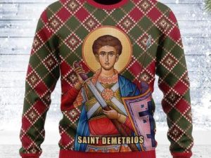 Saint Demetrios Ugly Christmas Sweater - Image 1