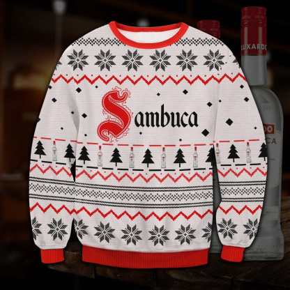 sambuca ugly christmas sweater 1 Sambuca Ugly Christmas Sweater - Image 1