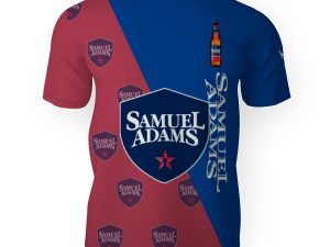Samuel Adams And Pattern Logo-3D Unisex T-Shirt - Image 1