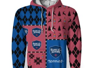 Samuel Adams Merry Christmas And -3D Unisex Hoodie - Image 1