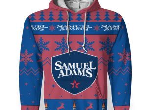 Samuel Adams Merry Christmas Unisex Gift Fan-3D Unisex Hoodie - Image 1