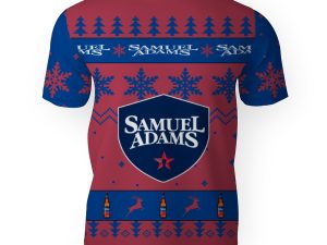 Samuel Adams Merry Christmas Unisex Gift Fan-3D Unisex T-Shirt - Image 1