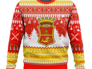 San Miguel United Kingdom Beer Ugly Christmas Sweater - Image 1
