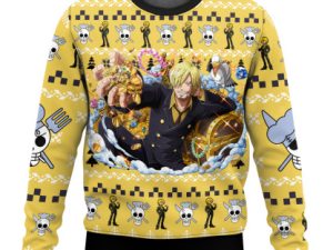 Sanji One Piece Ugly Christmas Sweater - Image 1