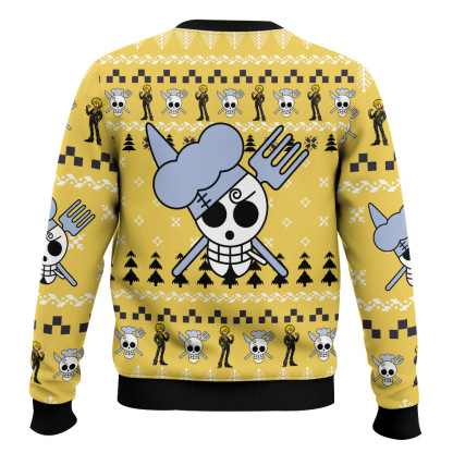 sanji one piece ugly christmas sweater 2 Sanji One Piece Ugly Christmas Sweater - Image 2