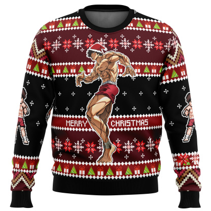 santa baki ugly christmas sweater 1 Santa Baki Ugly Christmas Sweater - Image 1