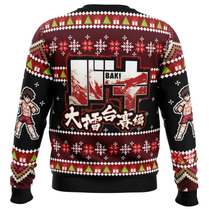 santa baki ugly christmas sweater 2 Santa Baki Ugly Christmas Sweater - Image 2