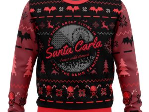 Santa Carla The Lost Boys Ugly Christmas Sweater - Image 1