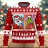 Santa Claus Grinch Yelling Meme Ugly Christmas Sweater - Image 1