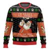 Santa Claus I Ready To Jingle All The Way To Cloud Nine Ugly Christmas Sweater - Image 1
