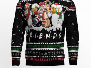 Santa Claus Jesus Friend Ugly Christmas Sweater - Image 1