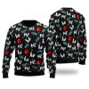 Santa Claus Laughing Pattern Ugly Christmas Sweater For Men Women Christmas Gift Sweater - Image 1