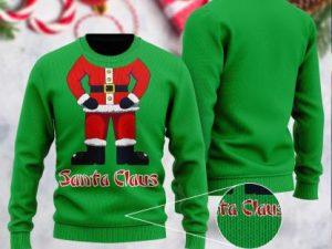 Santa Claus Ugly Christmas Sweater - Image 1
