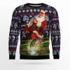 Santa Fishing Ugly Christmas Sweater - Image 1