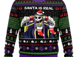 Santa Is Real Overlord Ugly Christmas Sweater - Image 1