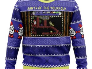 Santa Of The Yolkfolk A Dizzy Prince Of The Yolkfolk Ugly Christmas Sweater - Image 1