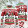 Santa Playing Golf For Unisex Ugly Christmas Sweater - Image 1