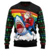 Santa Shark Ugly Christmas Sweater - Image 1