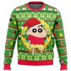 Santa Shinnosuke Crayon Shin Chan Ugly Christmas Sweater - Image 1