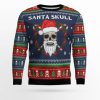 Santa Skull Ugly Christmas Sweater - Image 1