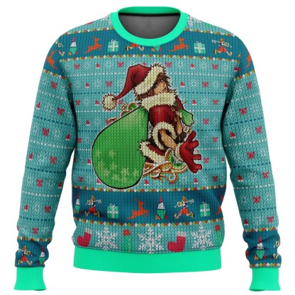 santa sora kingdom hearts ugly christmas sweater 1 Santa Sora Kingdom Hearts Ugly Christmas Sweater - Image 1
