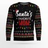 Santas Favorite Mom Ugly Christmas Sweater - Image 1