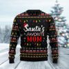 Santas Favorite Mom Ugly Christmas Sweater Holiday Gift - Image 1