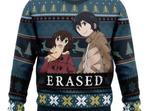 Satoru And Kayo Erased Ugly Christmas Sweater - Image 1