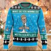 Saturday Night Live Matt Foley What Do You Wanna Do With Your Life Ugly Christmas Sweater - Image 1