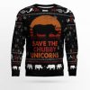 Save The Chubby Unicorn Ugly Christmas Sweater - Image 1