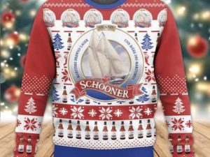 Schooner Beer Ugly Christmas Sweater - Image 1