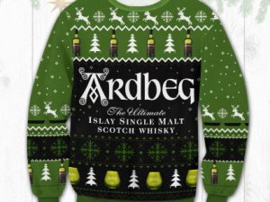 Scotch Ardbeg Ugly Christmas Sweater - Image 1