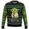 Season It Is Jolly To Be Yoda Ugly Christmas Sweater - Image 1