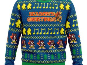 Seasons Greetings Banjo Kazooie Ugly Christmas Sweater - Image 1