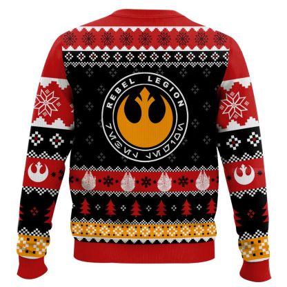 seasons greetings starwar ugly christmas sweater 2 Seasons Greetings Starwar Ugly Christmas Sweater - Image 2