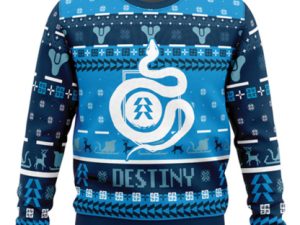 Serpent Emblem Destiny Hunter Ugly Christmas Sweater - Image 1