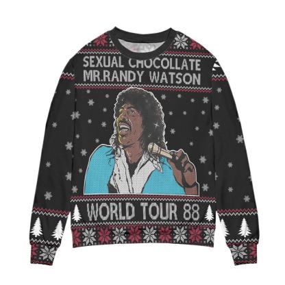 sexual chocolate mr randy watson world tour 88 ugly christmas sweater 1 Sexual Chocolate Mr Randy Watson World Tour 88 Ugly Christmas Sweater - Image 1