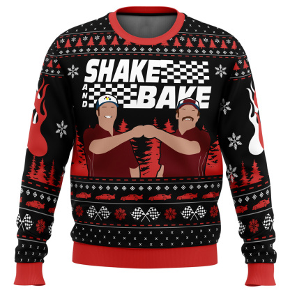 shake and bake talladega nights ugly christmas sweater 1 Shake And Bake Talladega Nights Ugly Christmas Sweater - Image 1