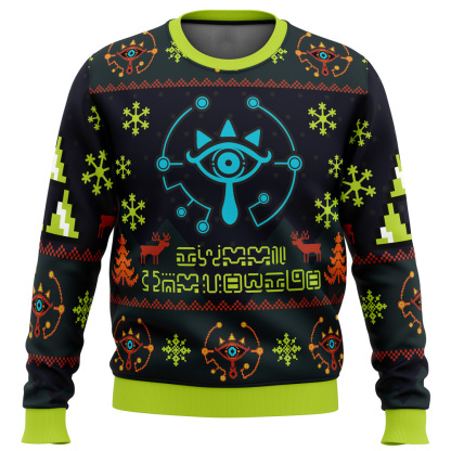 sheikah zelda ugly christmas sweater 1 Sheikah Zelda Ugly Christmas Sweater - Image 1