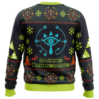 sheikah zelda ugly christmas sweater 2 Sheikah Zelda Ugly Christmas Sweater - Image 2