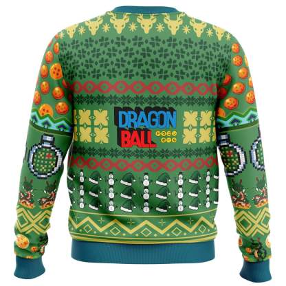shenron dbz ugly christmas sweater 2 Shenron Dbz Ugly Christmas Sweater - Image 2
