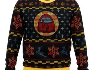Shhhhhh Among Us Ugly Christmas Sweater - Image 1