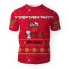 Shiner Bock American Merry Christmas, Snoopy House Cute Fan Gift-3D Unisex T-Shirt - Image 1