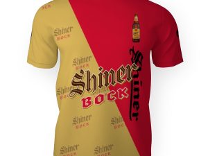 Shiner Bock And Pattern Logo-3D Unisex T-Shirt - Image 1