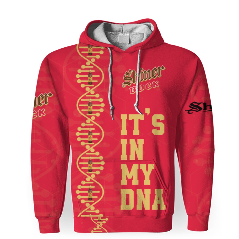 shiner bock its in my dna 3d unisex hoodie 1 Shiner Bock It's In My DNA-3D Unisex Hoodie - Image 1