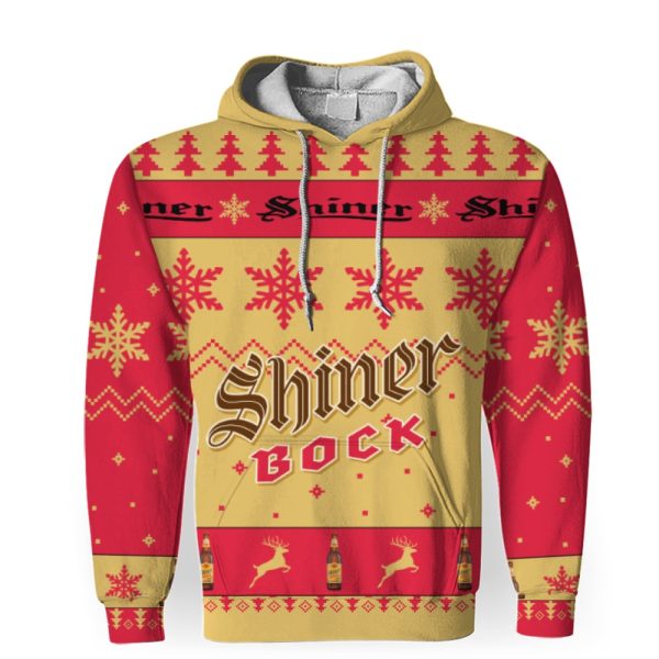 Shiner Bock Merry Christmas Unisex Gift Fan-3D Unisex Hoodie - Image 1