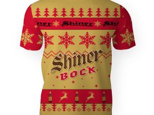 Shiner Bock Merry Christmas Unisex Gift Fan-3D Unisex T-Shirt - Image 1