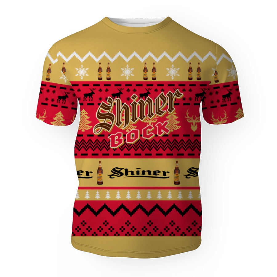 shiner bock shirts beer vintage logo 3d unisex t shirt 1 Shiner Bock Shirts Beer Vintage Logo-3D Unisex T-Shirt - Image 1